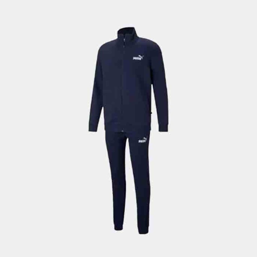 Hommes Puma | Clean Sweat Suit Fl Peacoat