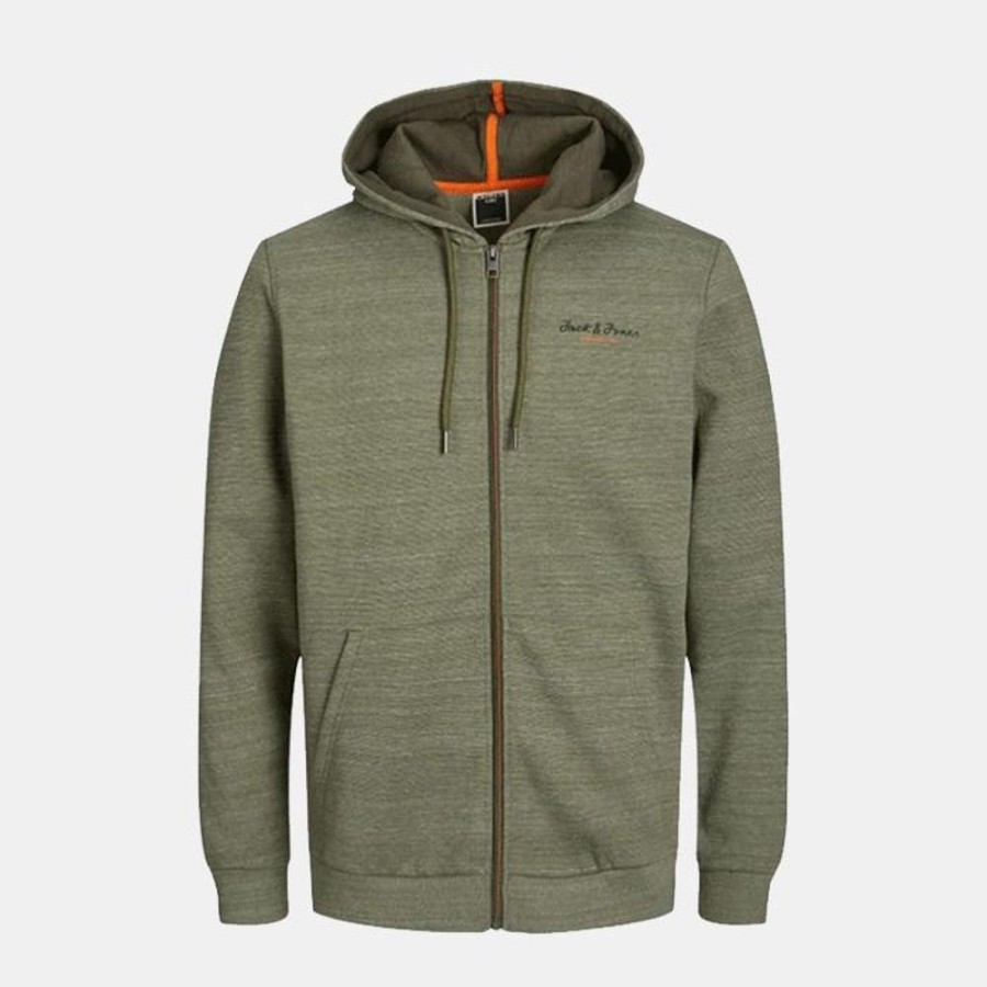 Hommes Jack & Jones | Jcoberg Sweat Zip Hood Noos