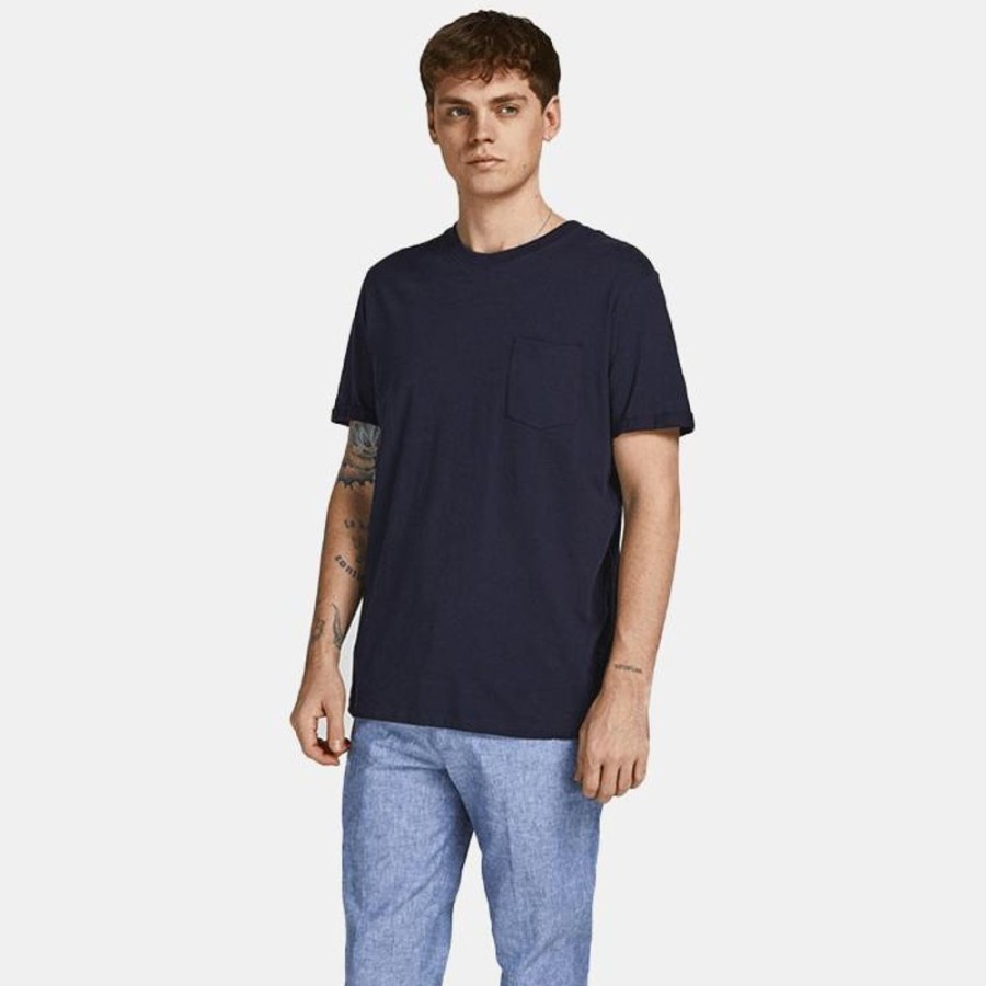 Hommes Jack & Jones | Jprblatropic Solid Ss Tee Crew Neck Sn