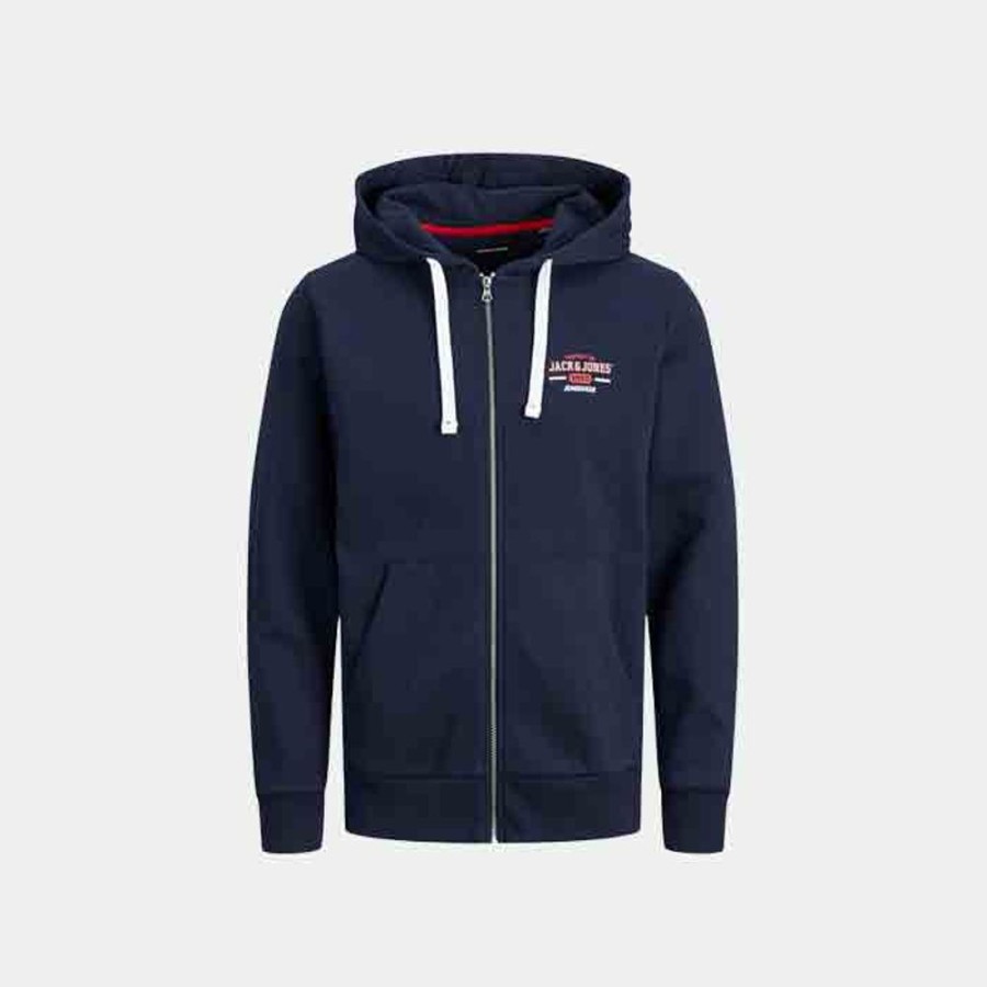 Hommes Jack & Jones | Jjstamp Zip Hood Small