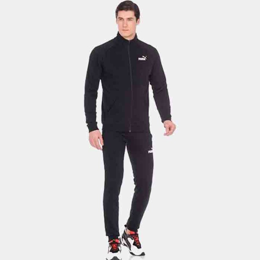 Hommes Puma | Clean Sweat Suit Fl Puma Black