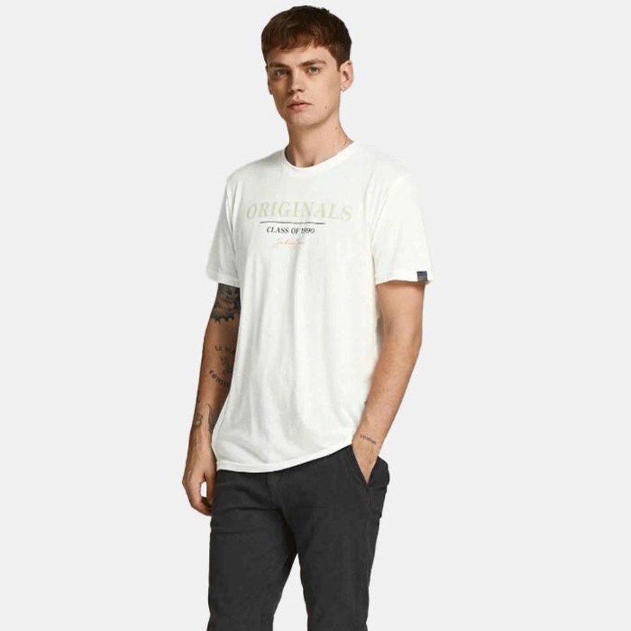 Hommes Jack & Jones | Jorpop Branding Tee Ss Crew Neck