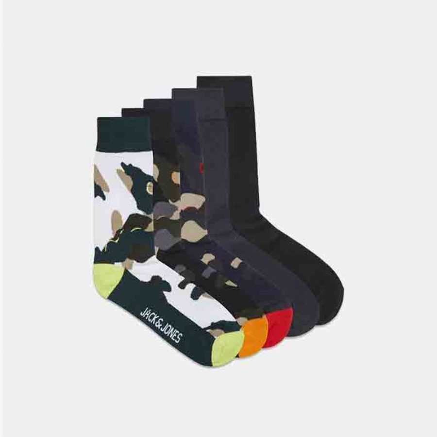 Hommes Jack & Jones | Jaccramp Socks 5 Pack