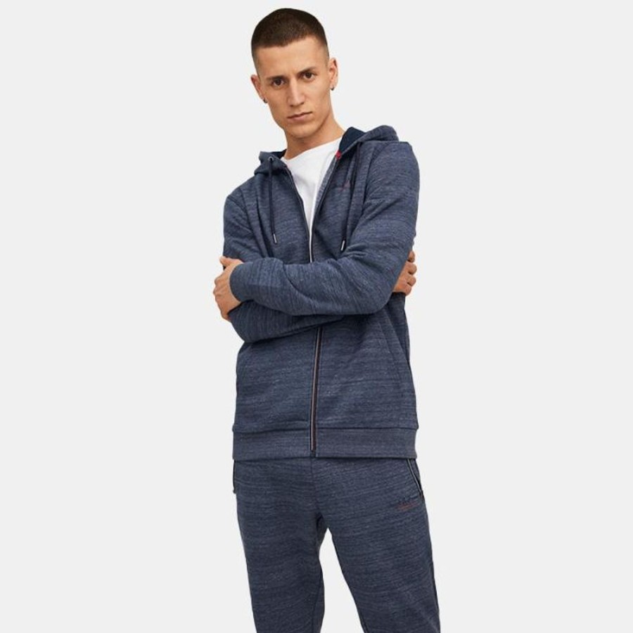 Hommes Jack & Jones | Jcoberg Sweat Zip Hood Noos