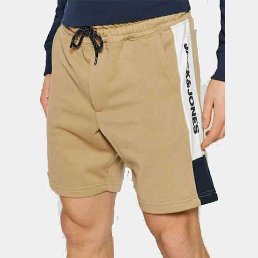 Hommes Jack & Jones | Jpst Logo Blocking Sweat Shorts Vg Sts