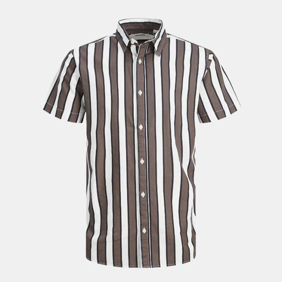 Hommes Jack & Jones | Jjnassau Stripe Shirt Ss