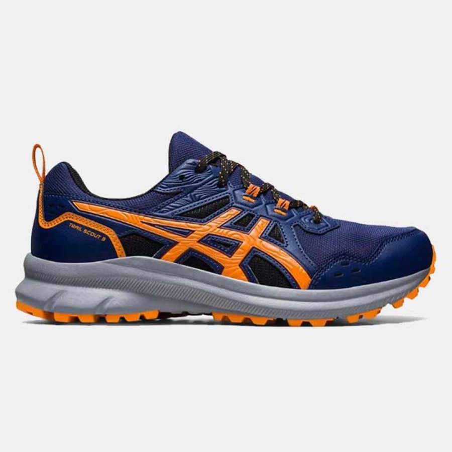 Hommes Asics | Trail Scout 3 Deep Ocean-Bright Orange