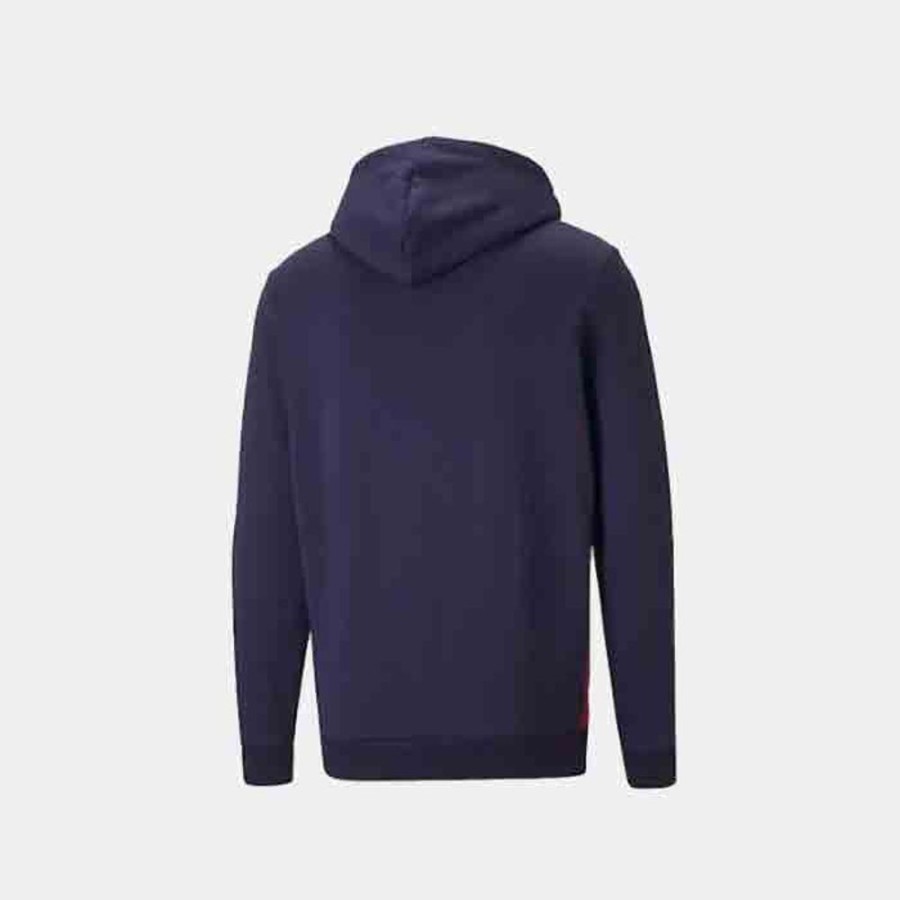 Hommes Puma | Ess+ Colorblock Hoodie Fl Peac