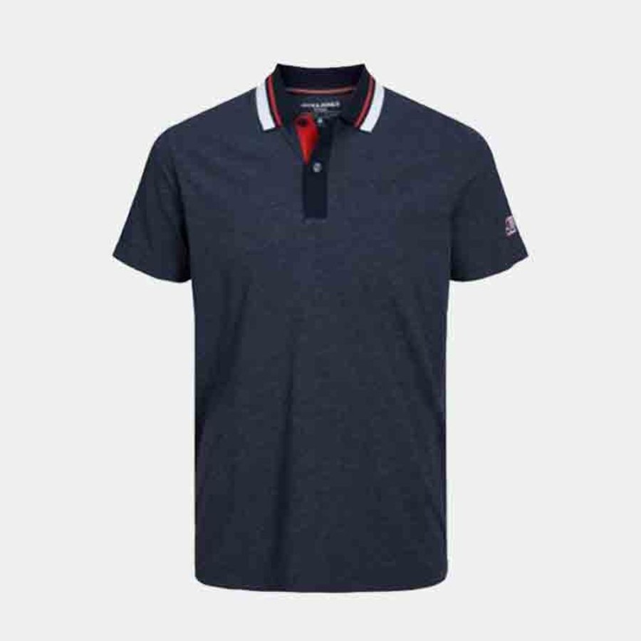 Hommes Jack & Jones | Jcologan Melange Polo Ss