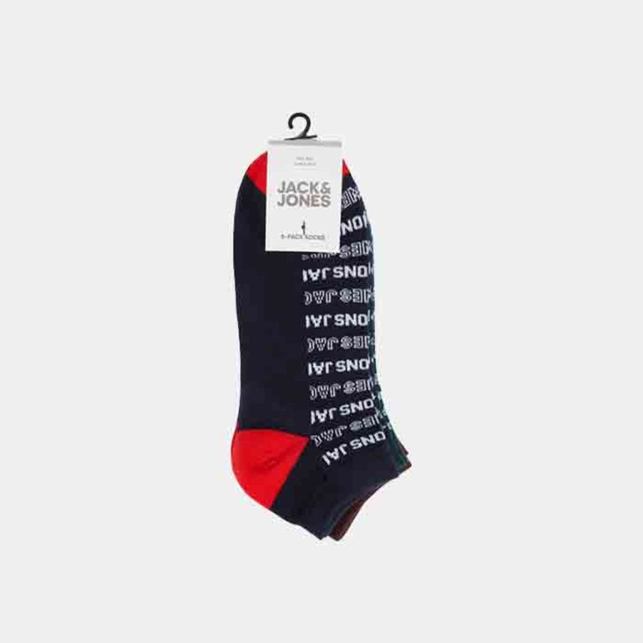 Hommes Jack & Jones | Jacbrand Aop Short Socks 5-Pack