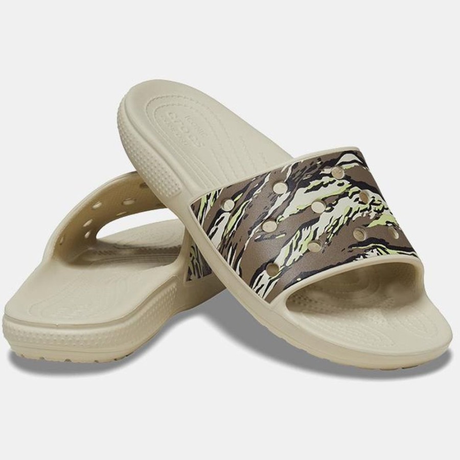 Hommes CROCS | Classic Crocs Printed Camo Sld