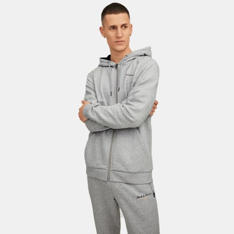 Hommes Jack & Jones | Jcoberg Sweat Zip Hood Noos