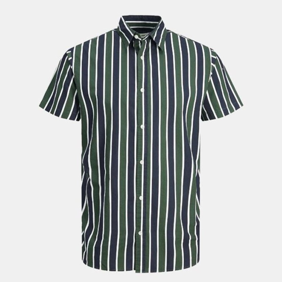 Hommes Jack & Jones | Jjnassau Stripe Shirt Ss