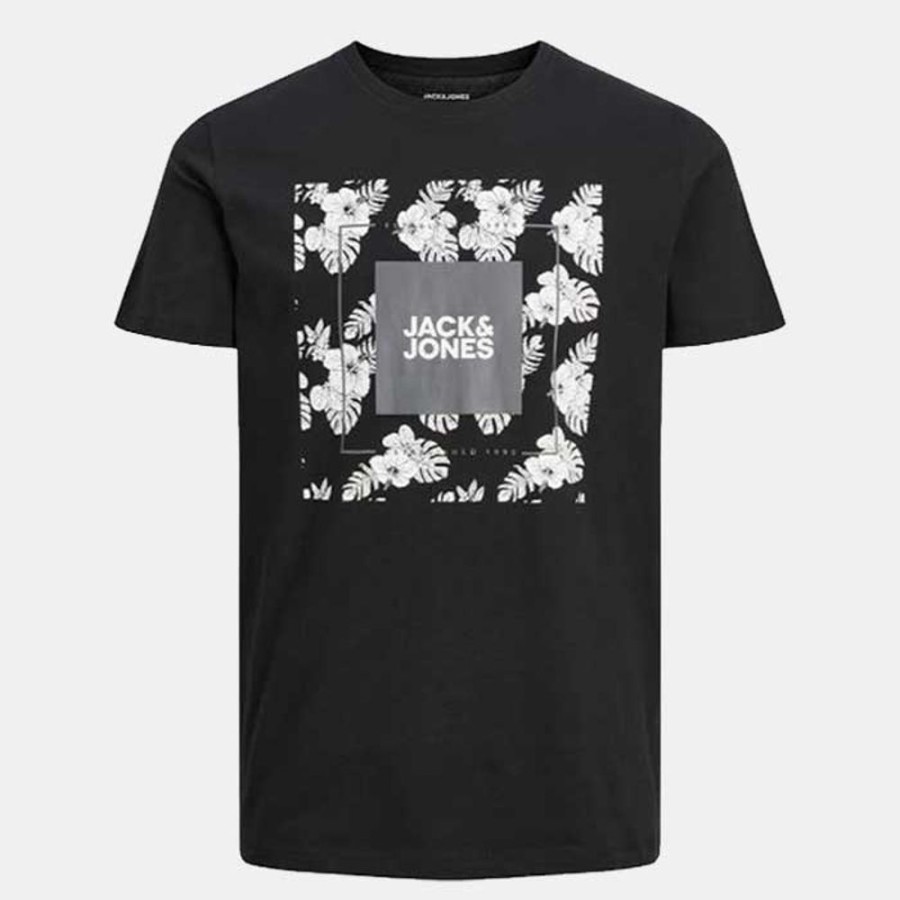 Hommes Jack & Jones | Jjtropicana Box Tee Ss Crew Neck