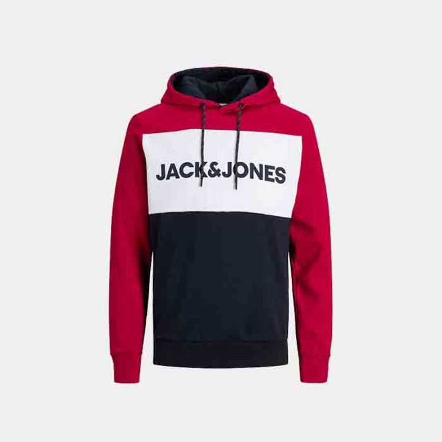 Hommes Jack & Jones | Jjelogo Blocking Sweat Hood Noos