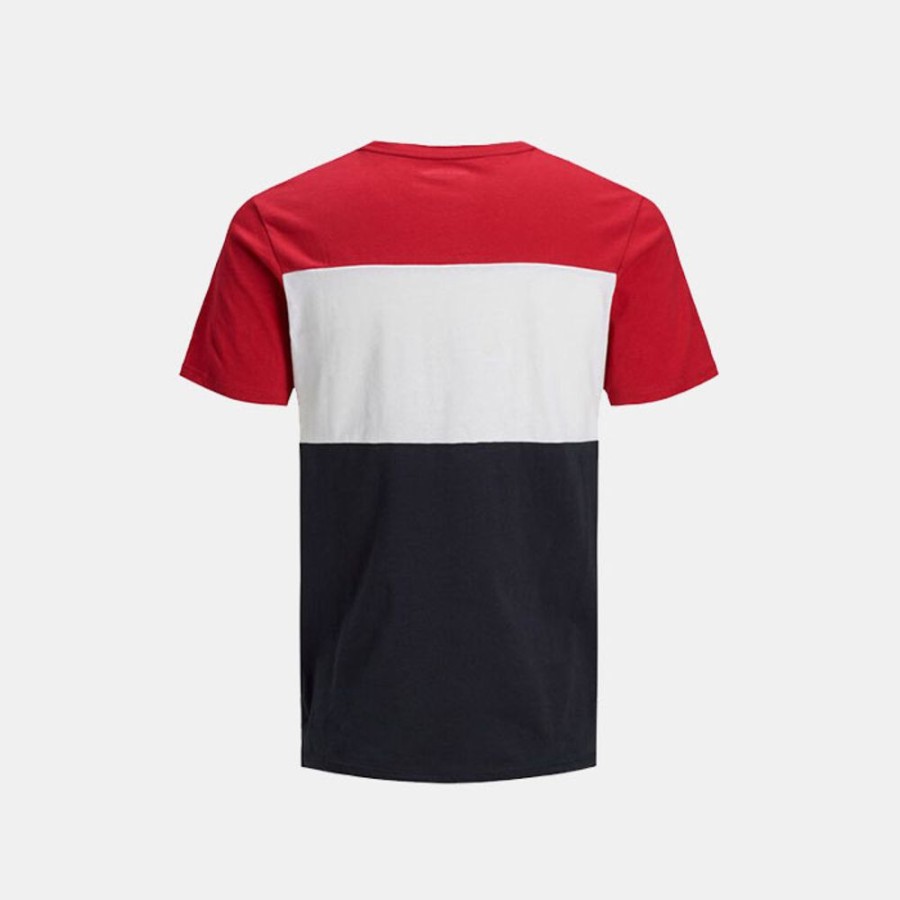 Hommes Jack & Jones | Jjelogo Blocking Tee Ss Noos