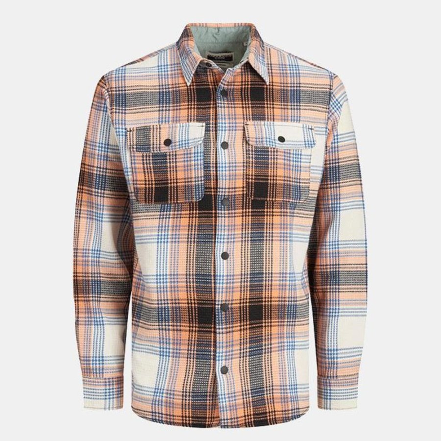 Hommes Jack & Jones | Jcodarren Chrome Overshirt Ls Ln