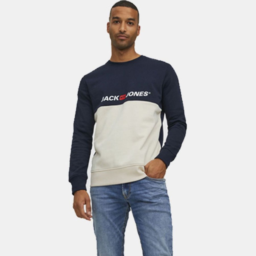 Hommes Jack & Jones | Jorcorps Blocking Sweat Crew Fst