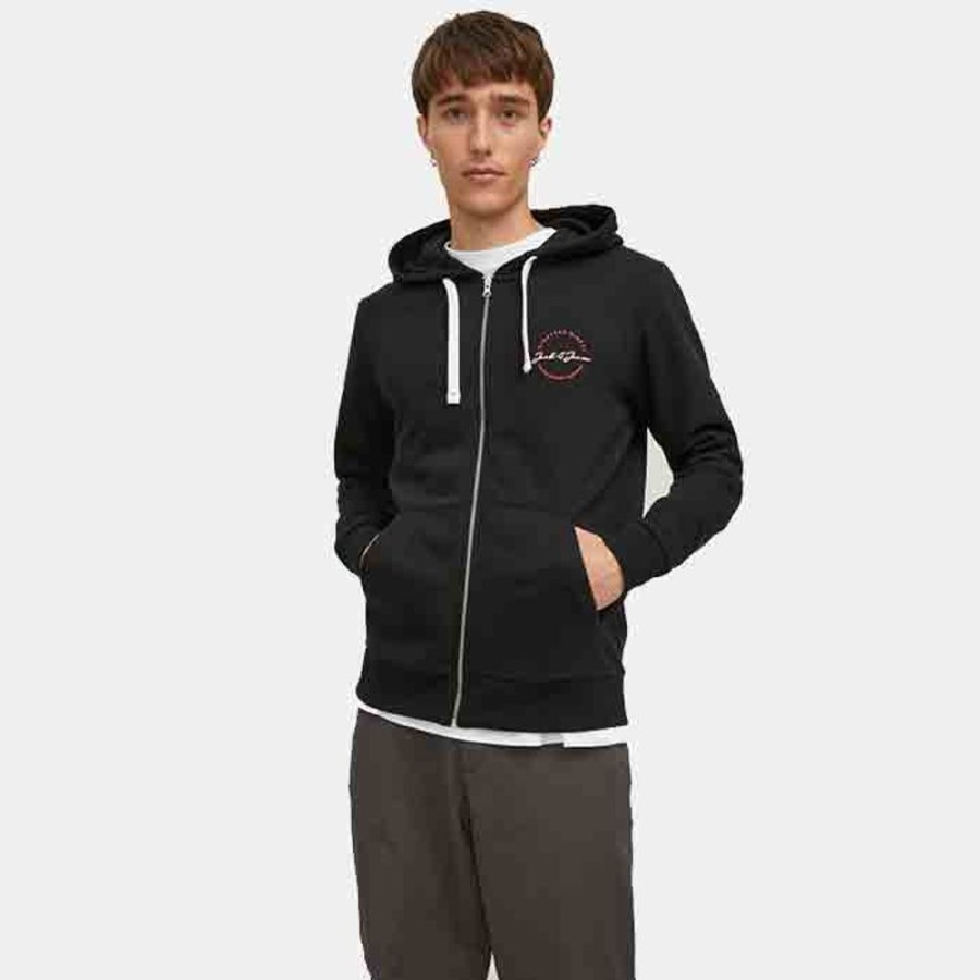 Hommes Jack & Jones | Jjstamp Zip Hood Small