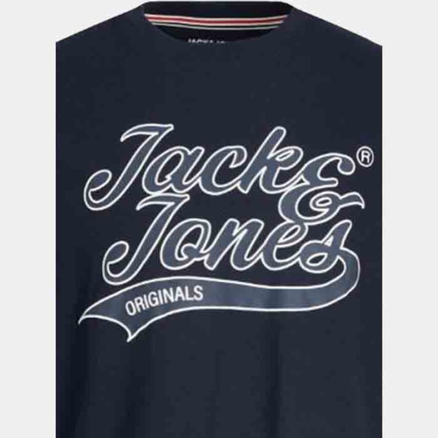 Hommes Jack & Jones | Jortrevor Upscale Ss Tee Crew Neck