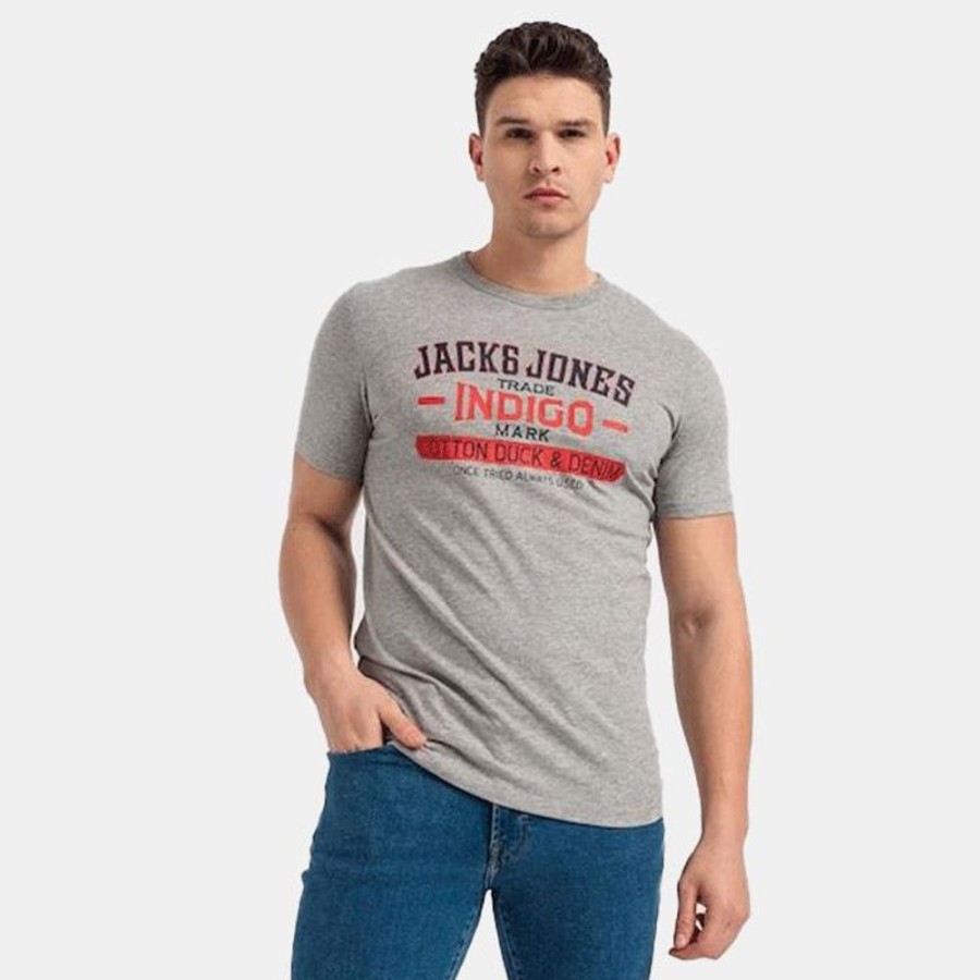 Hommes Jack & Jones | Jjnewdenim Tee Ss Crew Neck