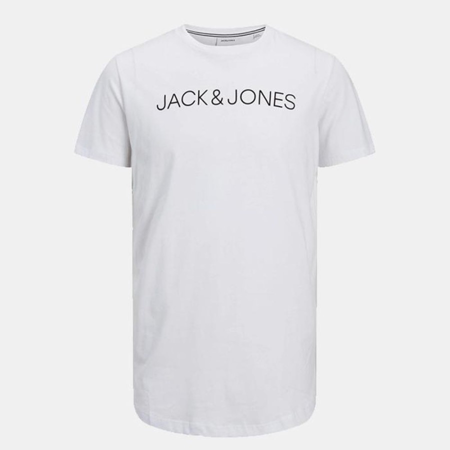 Hommes Jack & Jones | Jjhugo Flock Tee Ss Crew Neck