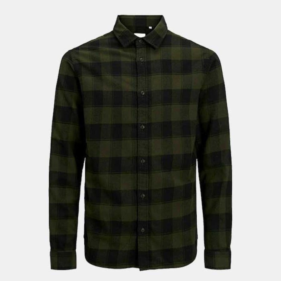 Hommes Jack & Jones | Jjplain Autumn Buffalo Shirt Ls