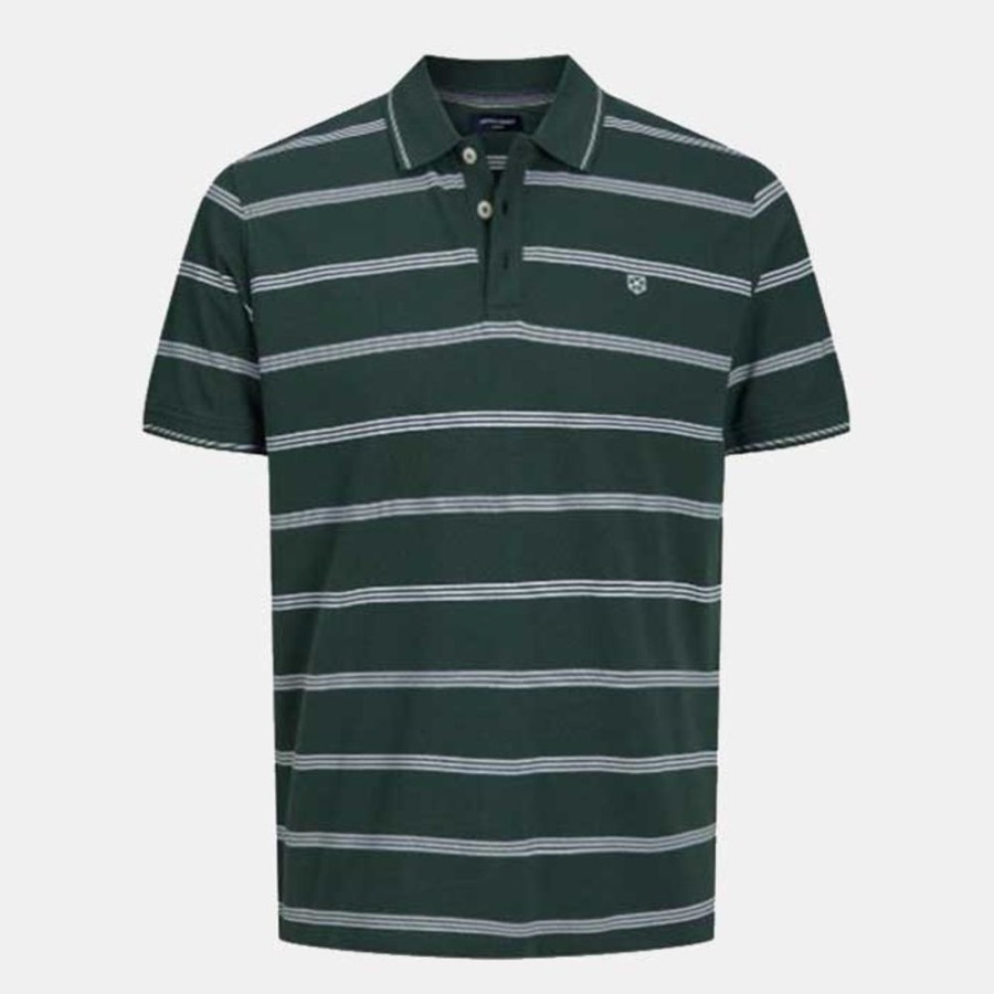 Hommes Jack & Jones | Jprbluwin Light Stripe Ss Polo