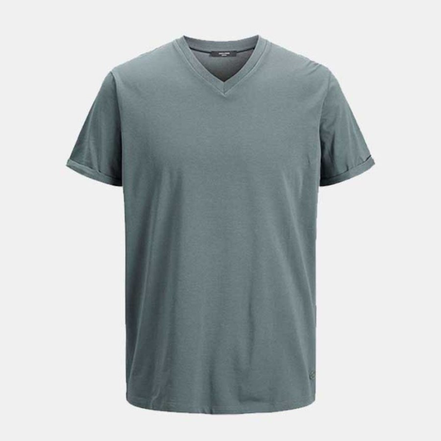 Hommes Jack & Jones | Jprblalogo Spring Tee Ss V-Neck