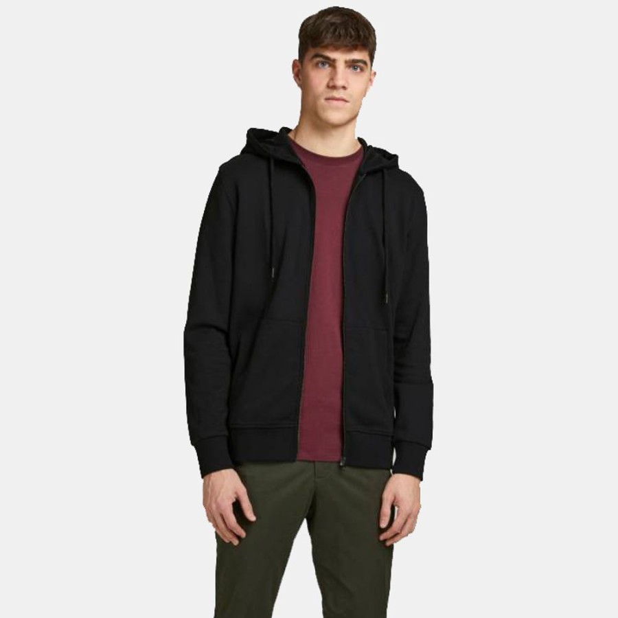 Hommes Jack & Jones | Jjebasic Sweat Zip Hood Noos